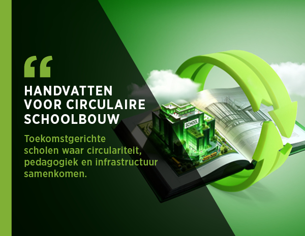 Handvatten voor ciruclaire schoolbouw